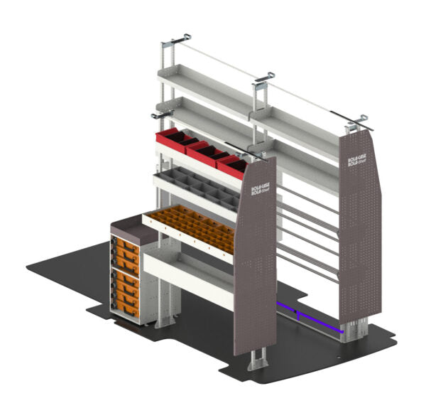 RSHRLEL – High Roof Long Van Shelving Electrical Package
