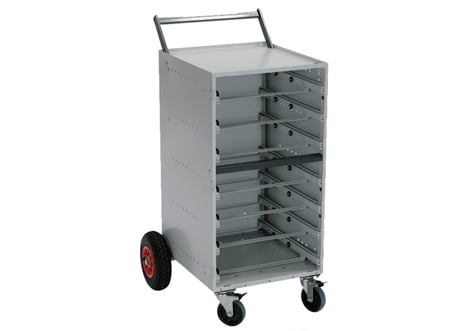 RC7DC/PN – RolaCase 7 Drawer trolley + pneumatic wheels
