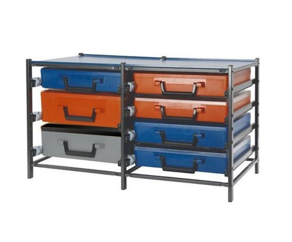 RCDK3-4 Dual Van Shelving Frame Kit + 7  Carry Cases