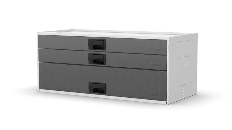 No plinth feet – RCKIT100/16 Vehicle Metal Drawer Kit