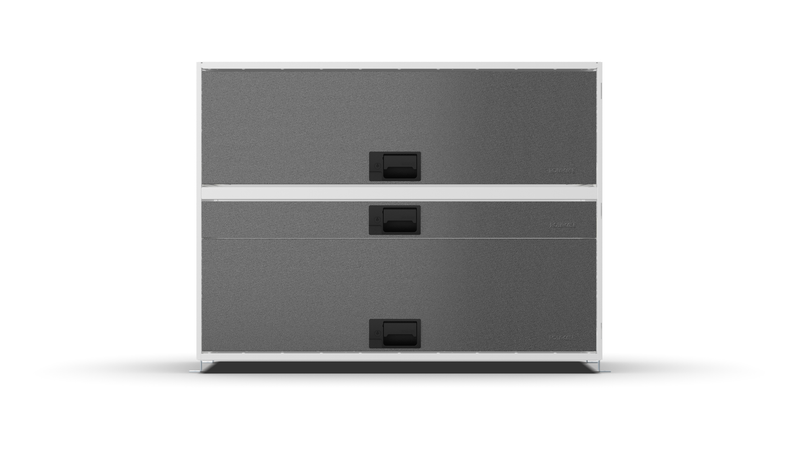 Front view – RCKIT100/21 Vehicle Metal Drawer Kit