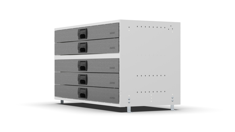 Side view – RCKIT100/6 Vehicle Metal Drawer Kit