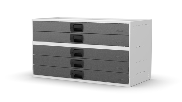 No plinth feet – RCKIT100/6 Vehicle Metal Drawer Kit