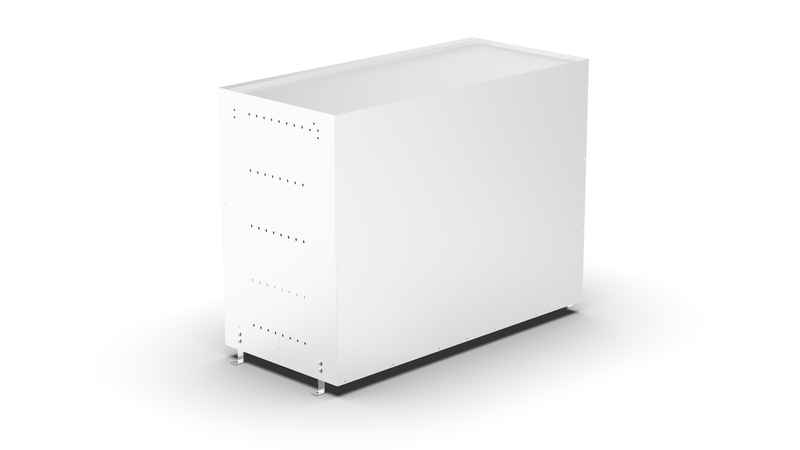 Back view – RCKIT100/9 Vehicle Metal Drawer Kit