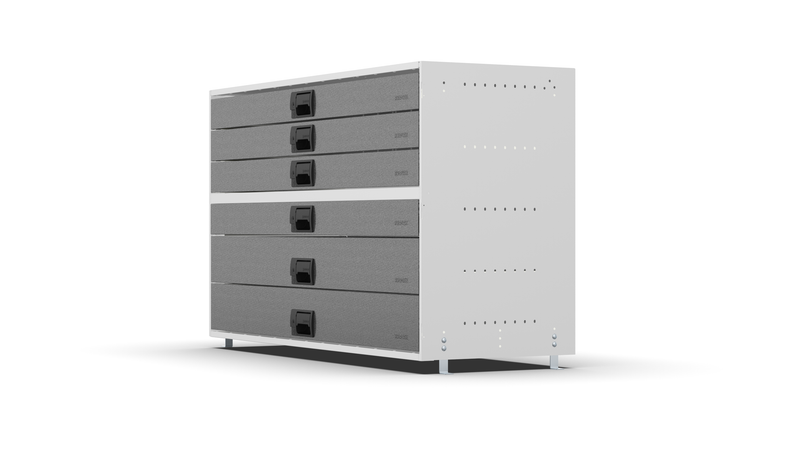 Side view – RCKIT120/10 Vehicle Metal Drawer Kit