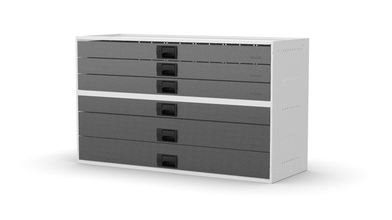 No plinth feet – RCKIT120/10 Vehicle Metal Drawer Kit