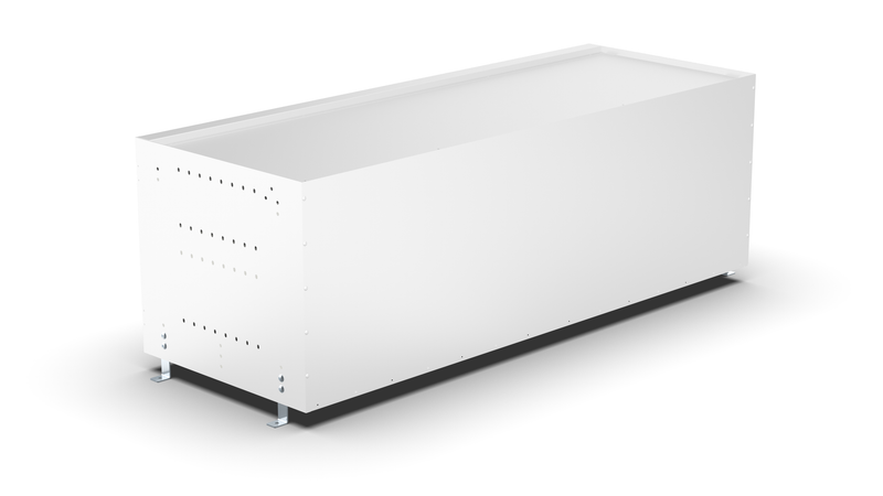 Back view – RCKIT120/4 Vehicle Metal Drawer Kit