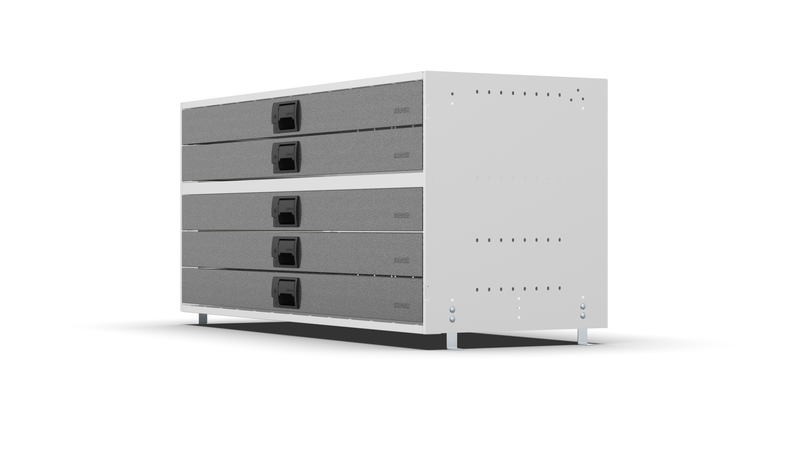 Side view – RCKIT120/6 Vehicle Metal Drawer Kit