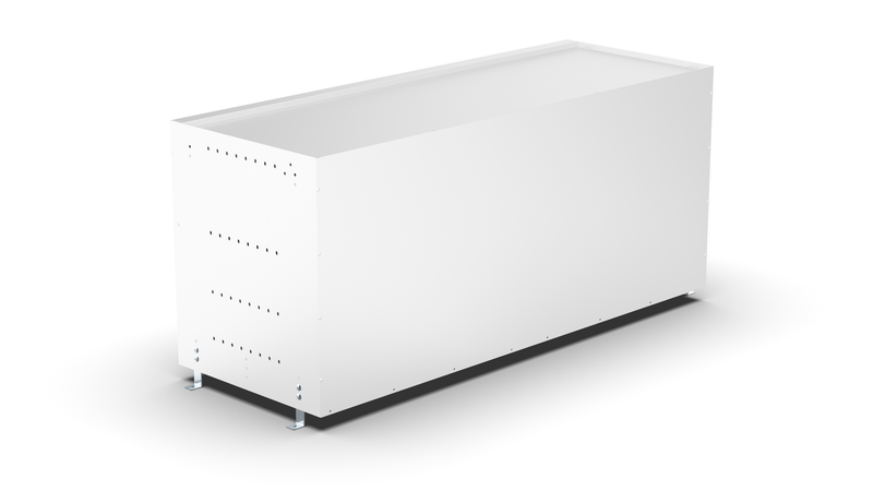 Back view – RCKIT120/6 Vehicle Metal Drawer Kit