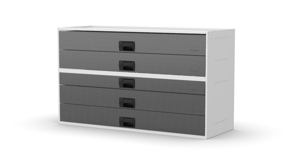 No plinth feet – RCKIT120/9 Vehicle Metal Drawer Kit