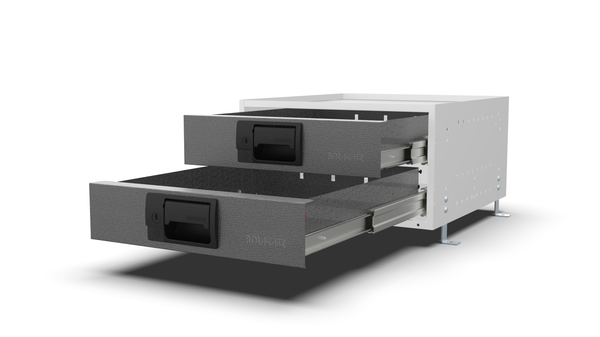 Drawers open - RCKIT40/1 Vehicle Metal Drawer Kit