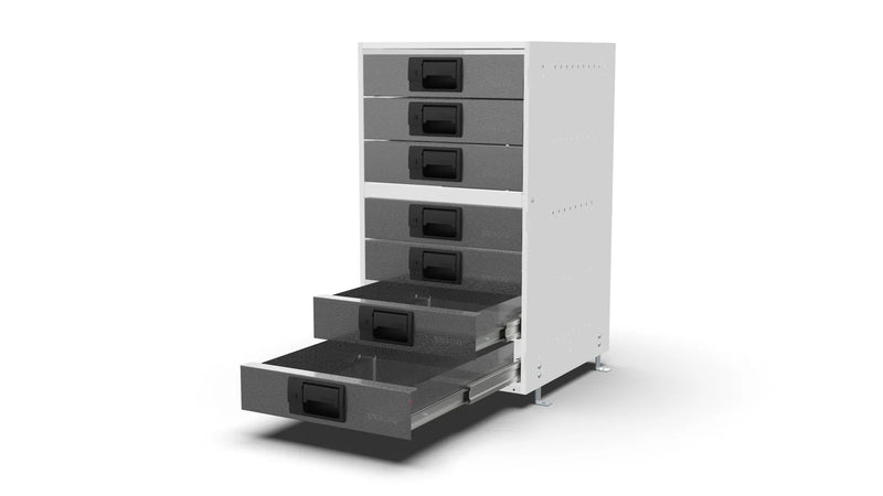 Drawers open – RCKIT40/15 Vehicle Metal Drawer Kit