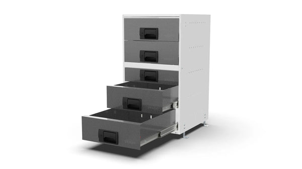 Drawers open – RCKIT40/16 Vehicle Metal Drawer Kit