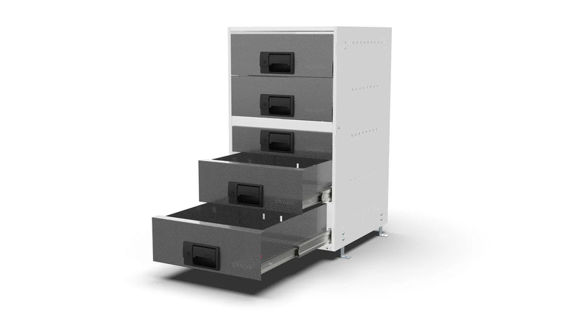 Drawers open – RCKIT40/16 Vehicle Metal Drawer Kit