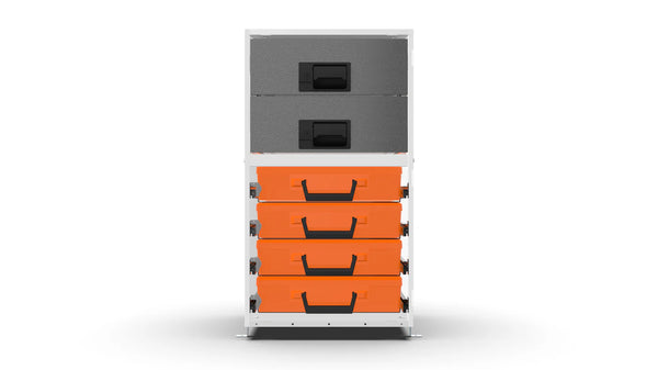 Front view – RCKIT40/18 Vehicle Metal Drawer Kit