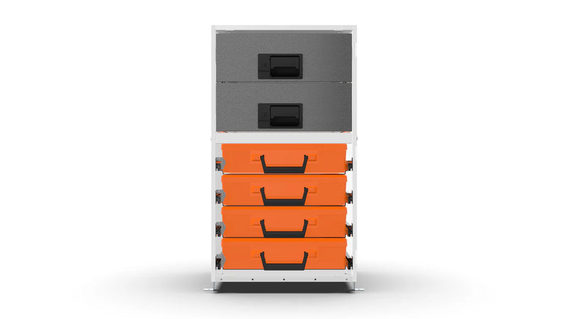 Front view – RCKIT40/18 Vehicle Metal Drawer Kit