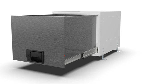 Drawers open – RCKIT40/20 Vehicle Metal Drawer Kit