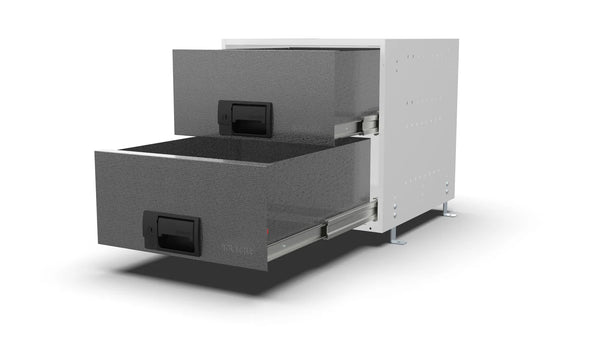 Drawers open – RCKIT40/21 Vehicle Metal Drawer Kit