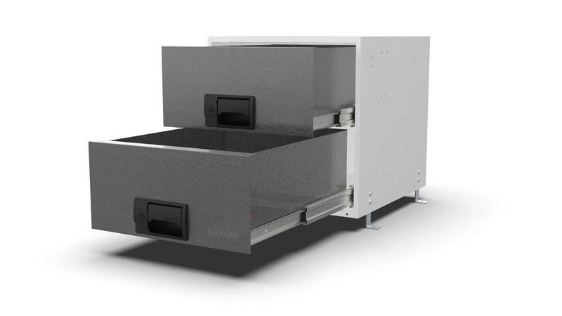 Drawers open – RCKIT40/21 Vehicle Metal Drawer Kit