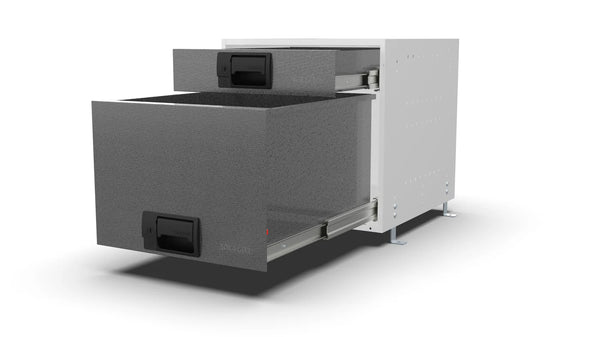 Drawers open – RCKIT40/22 Vehicle Metal Drawer Kit