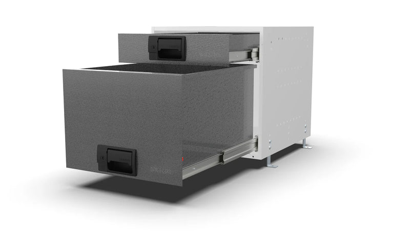 Drawers open – RCKIT40/22 Vehicle Metal Drawer Kit