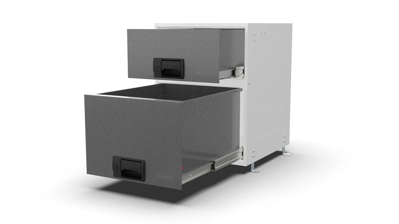 Drawers open – RCKIT40/23 Vehicle Metal Drawer Kit