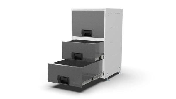 Drawers open – RCKIT40/24 Vehicle Metal Drawer Kit