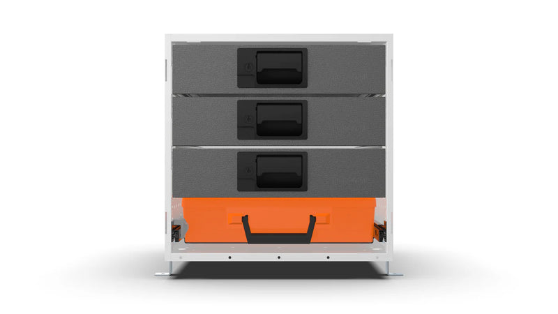 Front view – RCKIT40/9 Vehicle Metal Drawer Kit