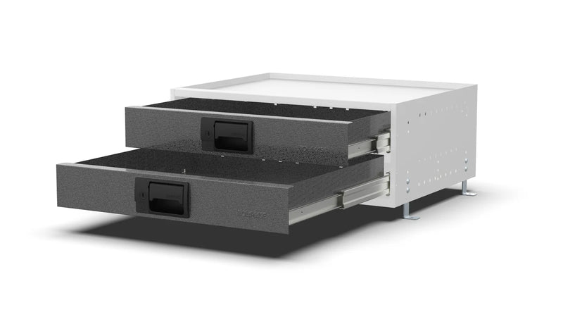 Drawers open – RCKIT60/1 Vehicle Metal Drawer Kit