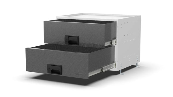 Drawers open – RCKIT60/14 Vehicle Metal Drawer Kit