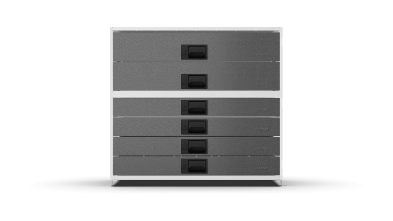 Front view – RCKIT80/10 Vehicle Metal Drawer Kit