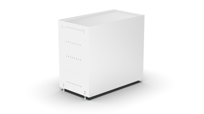 Back view – RCKIT80/10 Vehicle Metal Drawer Kit