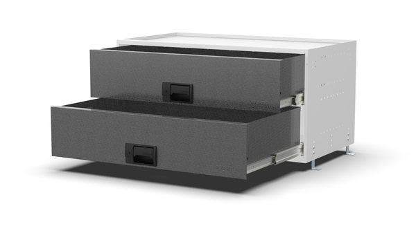 Drawers open – RCKIT80/17 Vehicle Metal Drawer Kit