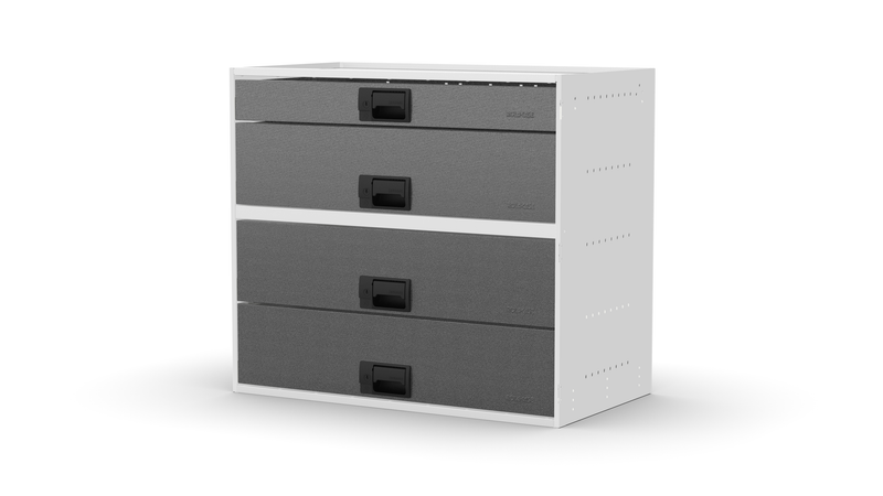 No plinth feet – RCKIT80/20 Vehicle Metal Drawer Kit