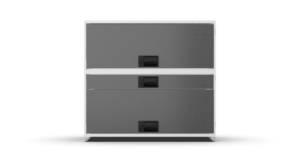 Front view – RCKIT80/21 Vehicle Metal Drawer Kit