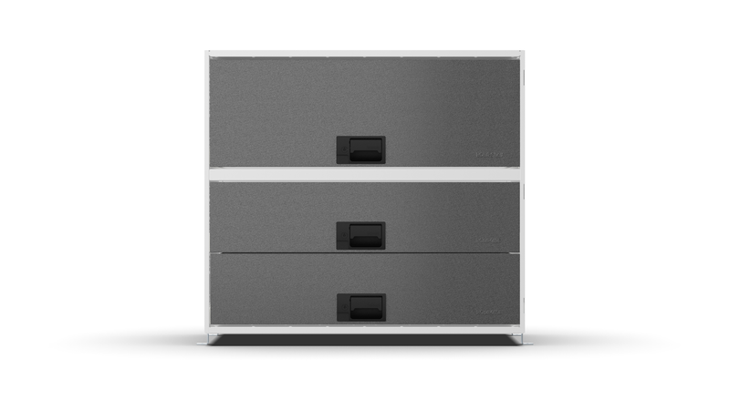 Front view – RCKIT80/22 Vehicle Metal Drawer Kit