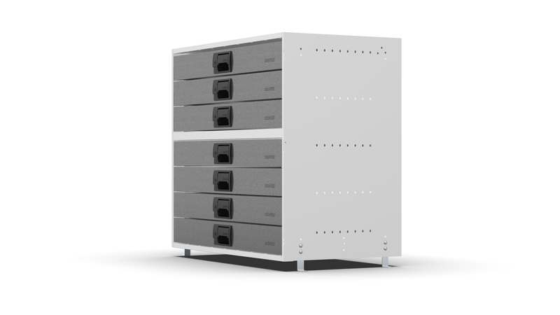 Side view – RCKIT80/8 Vehicle Metal Drawer Kit