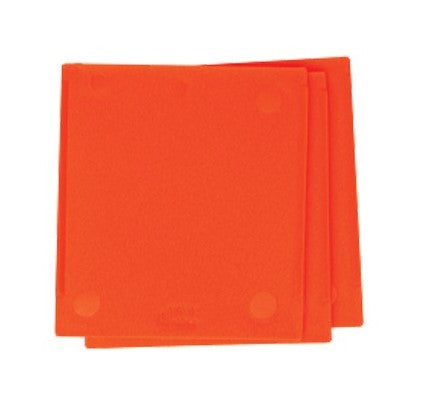 Orange dividers designed to fit into RC001 cases, typically used for organizing compartments.