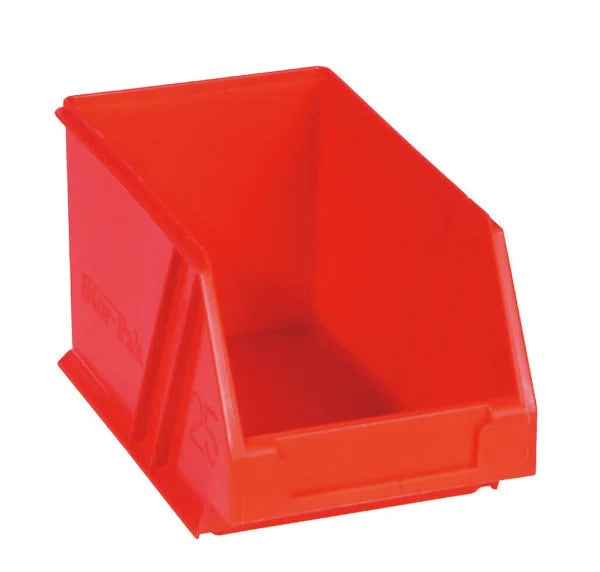 Small Red Plastic Bin