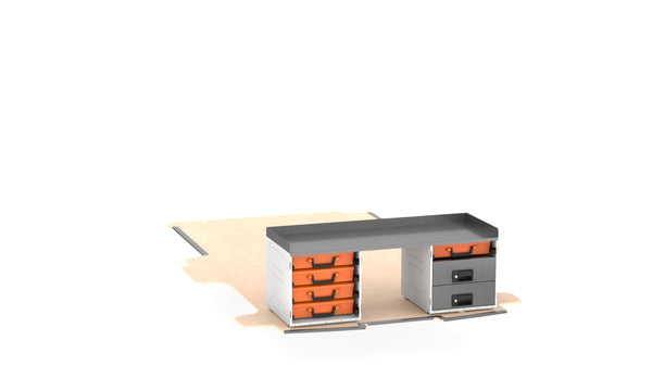 RolaShelf Ford transit Custom Trend LWB Locksmith Van Package Rear view 