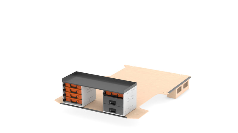 Toyota Hiace Locksmith Van Package - Rear Side only v2 