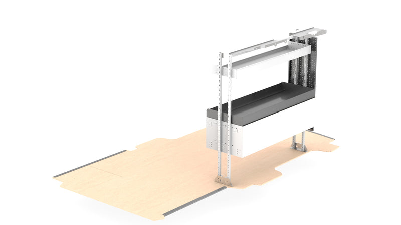 RolaShelf Passenger Side Deluxe Van Kit – Low/Mid Roof Universal 12 v1 