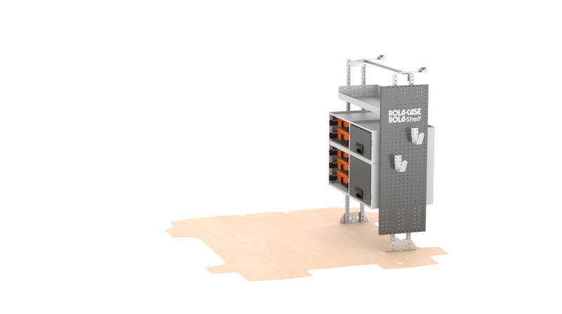 RolaShelf 890mm Driver or Passenger Side Service Van Shelving Bay v3