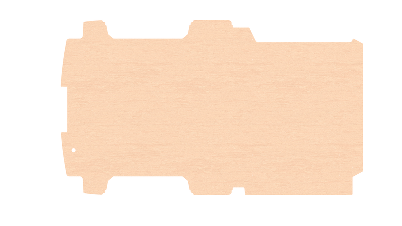 RolaShelf Ford transit Custom Trend LWB 12mm Plywood Cargo Flooring v2