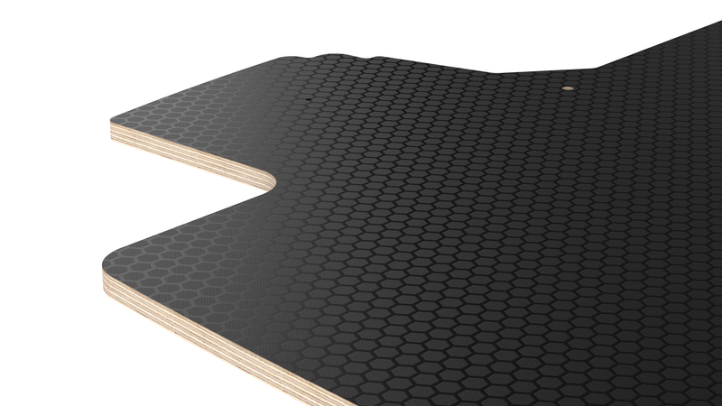 RolaShelf Ford transit Custom Trend SWB Phenolic Hexa Cargo Flooring 