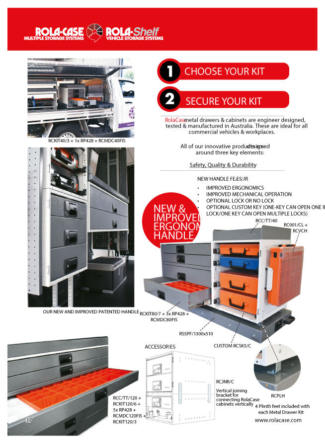 RolaCase Metal Drawer Range