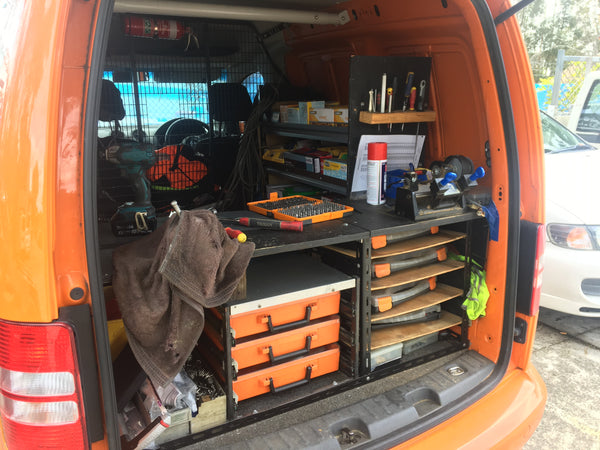 RolaCase Compact Van Shelving 3