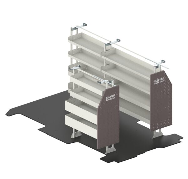 RolaCase RSMRLBA – Mid Roof Long Van Shelving Basic Package v1