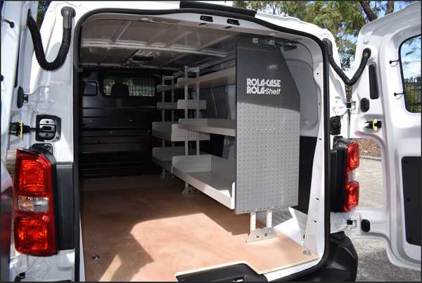 RolaShelf Peugeot Van upfit 10