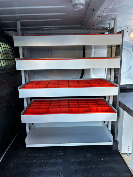 RolaShelf Peugeot Van upfit 11